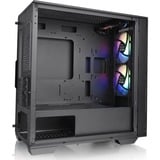 Thermaltake Divider 170 TG ARGB Midi Tower Negro, Cajas de torre negro, Midi Tower, PC, Negro, micro ATX, Mini-ITX, SPCC, Vidrio templado, Multi