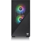 Thermaltake Divider 170 TG ARGB Midi Tower Negro, Cajas de torre negro, Midi Tower, PC, Negro, micro ATX, Mini-ITX, SPCC, Vidrio templado, Multi