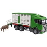 bruder Scania Super 560R Camión de transporte de animales, Automóvil de construcción 
