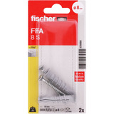 fischer Taco para hormigón celular FFA 8 S, Pasador gris claro