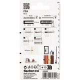fischer Taco para hormigón celular FFA 8 S, Pasador gris claro