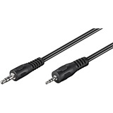goobay AVK 313-200 2.0m cable de audio 2 m 2,5mm 3,5mm Negro negro, 2,5mm, Macho, 3,5mm, Macho, 2 m, Negro