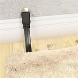 goobay Cable plano HDMI 2.1 de alta velocidad con Ethernet 8K / 60 Hz negro