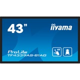 iiyama TF4339AS-B1AG pantalla para PC 108 cm (42.5") 3840 x 2160 Pixeles 4K Ultra HD LED Pantalla táctil Negro, Pantalla de gran formato negro (mate), 108 cm (42.5"), 3840 x 2160 Pixeles, 4K Ultra HD, LED, 8 ms, Negro