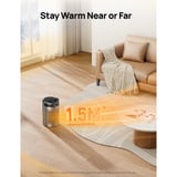 DREO Calefactor Atom 416, Termoventiladores negro/Plateado