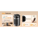 DREO Calefactor Atom 416, Termoventiladores negro/Plateado