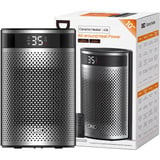DREO Calefactor Atom 416, Termoventiladores negro/Plateado