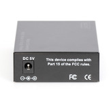 Digitus Convertidor de medios Gigabit Multimodo/Monomodo SFP negro