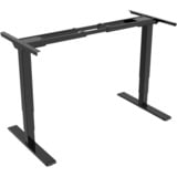Digitus Estructura de mesa ajustable en altura eléctrica, motor dual, 3 niveles, Soporte negro