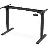 Digitus Estructura de mesa ajustable en altura eléctrica, motor dual, 3 niveles, Soporte negro