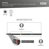 Digitus PDU IT básico con perfil de aluminio, 27 salidas, 24x C13, 3x C19, Regleta negro/Aluminio