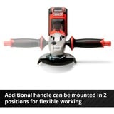 EINHELL AXXIO amoladora angular 12,5 cm 8500 RPM 1,16 kg rojo/Negro, 8500 RPM, 12,5 cm, Batería, 2,6 Ah, 1,16 kg