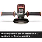 EINHELL Amoladora angular a batería Power X-Change TE-AG 18/115 Q Li Solo, 18 Voltios rojo/Negro