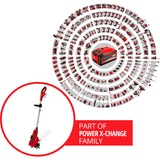 EINHELL GE-CR 18/20 Li E - Solo, Cortar rojo/Negro