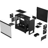 Fractal Design Pop Air Torre Negro, Cajas de torre negro, Torre, PC, Negro, ATX, micro ATX, Mini-ITX, Acero, Vidrio templado, 17 cm