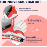 HUDORA Guantes de portero para niños, rojo, Talla S rojo/blanco