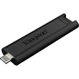 Kingston DataTraveler Max unidad flash USB 256 GB USB Tipo C 3.2 Gen 2 (3.1 Gen 2) Negro, Lápiz USB negro, 256 GB, USB Tipo C, 3.2 Gen 2 (3.1 Gen 2), 1000 MB/s, Deslizar, Negro