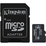 Kingston Industrial 8 GB MicroSDHC UHS-I Clase 10, Tarjeta de memoria negro, 8 GB, MicroSDHC, Clase 10, UHS-I, Class 3 (U3), V30