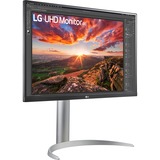 LG 27UP85NP-W, Monitor LED plateado