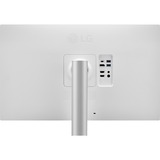 LG 27UP85NP-W, Monitor LED plateado
