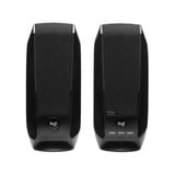 Logitech S150 Negro Alámbrico 2,4 W, Altavoces de PC negro, 2.0 canales, Alámbrico, 2,4 W, 90 - 20000 Hz, Negro