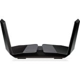 Netgear Nighthawk RAXE500 router inalámbrico Gigabit Ethernet Tribanda (2.4 GHz / 5 GHz / 6 GHz) Negro negro, Wi-Fi 6 (802.11ax), Tribanda (2.4 GHz / 5 GHz / 6 GHz), Ethernet, Negro, Router de sobremesa