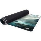 Sharkoon SKILLER SGP40 D6, Almohadilla de ratón para juegos azul verdoso/Multi color