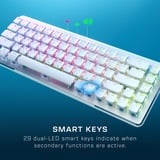 Turtle Beach TBK-3101-12-DE, Teclado para gaming blanco/Aluminio