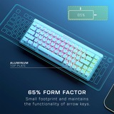 Turtle Beach TBK-3101-12-DE, Teclado para gaming blanco/Aluminio