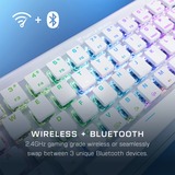 Turtle Beach TBK-3101-12-DE, Teclado para gaming blanco/Aluminio