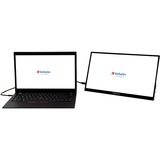 Verbatim 49592 pantalla para PC 39,6 cm (15.6") 1920 x 1080 Pixeles Full HD LCD Pantalla táctil Negro, Monitor LED negro, 39,6 cm (15.6"), 1920 x 1080 Pixeles, Full HD, LCD, 6 ms, Negro