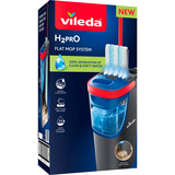 Vileda H2PrO SET Mopa plana, Limpiador de suelo negro/Rojo