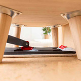 Vileda H2PrO SET Mopa plana, Limpiador de suelo negro/Rojo