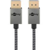 goobay 77445, Cable plateado/Negro