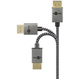 goobay 77445, Cable plateado/Negro