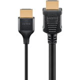 goobay Cable HDMI delgado de alta velocidad con Ethernet, 4K @ 60Hz negro