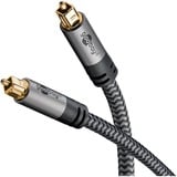 goobay Cable Toslink Plus negro/Plateado