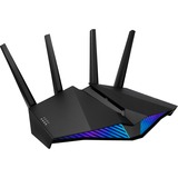 ASUS RT-AX82U router inalámbrico Gigabit Ethernet Doble banda (2,4 GHz / 5 GHz) 4G Negro Wi-Fi 6 (802.11ax), Doble banda (2,4 GHz / 5 GHz), Ethernet, 4G, Negro, Router de sobremesa