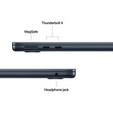 Apple MacBook Air 34,5 cm (13,6") 2025, Portátil negro