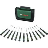 Bosch Juego de destornilladores de precisión, 13 piezas verde/Negro