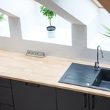 Brennenstuhl Regleta de enchufes estilo Eck 4 tomas blanco/Acero fino