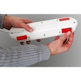 Brennenstuhl Regleta de enchufes estilo Eck 4 tomas blanco/Acero fino