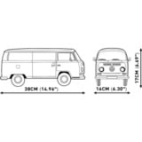 COBI Volkswagen T2a Camper Van Executive Edition, Juegos de construcción rojo/blanco