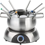 Clatronic 261704, Fondue acero fino/Negro