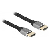 DeLOCK 83994 cable HDMI 0,5 m HDMI tipo A (Estándar) Gris gris, 0,5 m, HDMI tipo A (Estándar), HDMI tipo A (Estándar), 3D, 48 Gbit/s, Gris