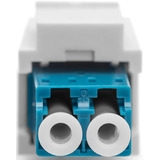Digitus Acoplador de fibra óptica, dúplex, conector LC > toma LC, monomodo OS2, Embrague azul