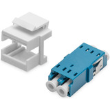 Digitus Acoplador de fibra óptica, dúplex, conector LC > toma LC, monomodo OS2, Embrague azul