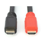 Digitus Cable HDMI de alta velocidad, con amplificador negro/Rojo