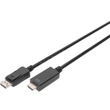 Digitus Cable adaptador DisplayPort > HDMI 4K negro