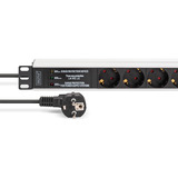 Digitus DN-95441, Regleta negro/Aluminio